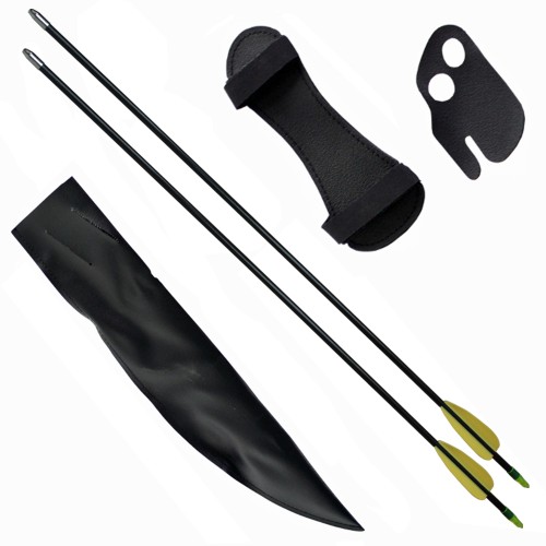 Haller Compoundbogen Set, grün, Fiberglas, 85 cm, 12 lbs, mit 2 Pfeilen und Zubehör